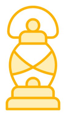 düz Fener simgesi vektör çizimi 