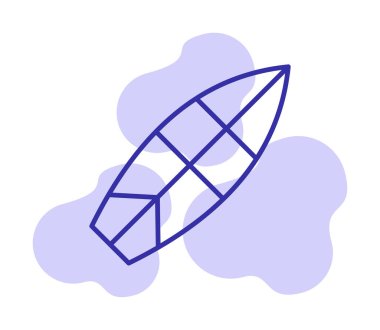 surfboard vector illustration modern icon