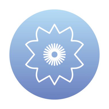 Sakura çiçek simgesi, vektör illüstrasyonu 