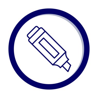 İşaretleyici. Web simgesi basit illüstrasyon                       