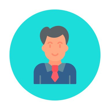 Profesör Web simgesi, vektör illüstrasyonu