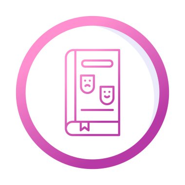 Çizgi Roman simgesi, vektör illüstrasyonu  