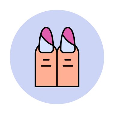 iki çivi web simgesi, vektör illüstrasyonu 