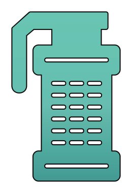 Smoke Grenade web simgesi, vektör illüstrasyonu