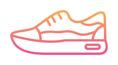 Ayakkabı sporu tasarımı vektör çizimi 