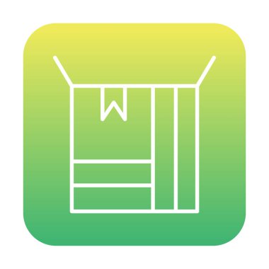 kutusu simgesini açın. vektör çizim                                      