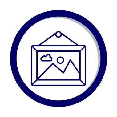 Doğa web simgesi, vektör illüstrasyonu 