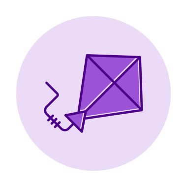 Uçurtma rengi simgesi. vektör illüstrasyonu                      