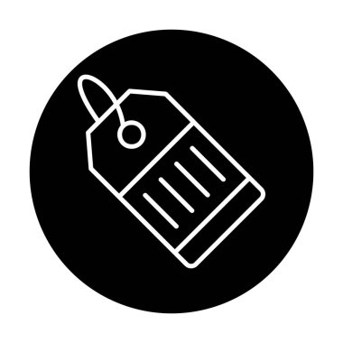 Fiyat Etiketi simgesi, vektör illüstrasyonu basit tasarım