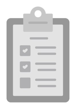 kontrol listesi simgesi, vektör illüstrasyonu 