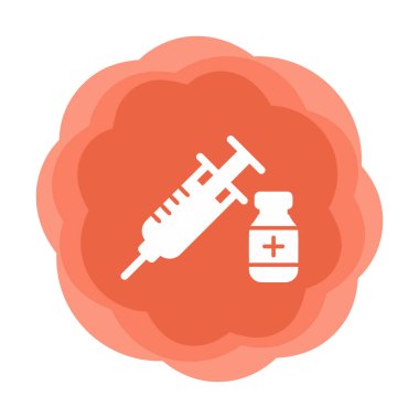 Basit insülin simgesi, vektör illüstrasyonu