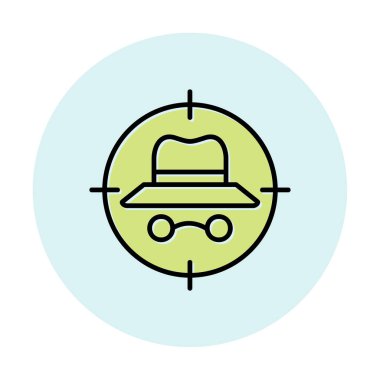 hedef simge, vektör illüstrasyonu basit tasarım