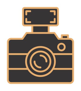 fotoğraf makinesi simgesi, vektör illüstrasyonu