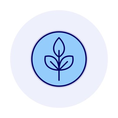 Yaprak logosu tasarımının vektör çizimi. Ekoloji kavramı 