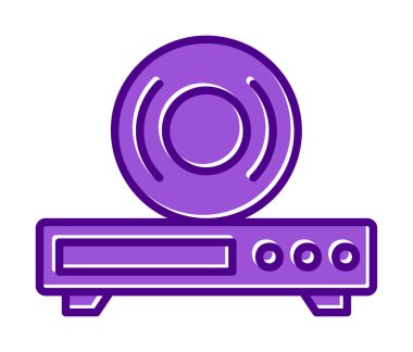 CD çalar simge vektör çizim