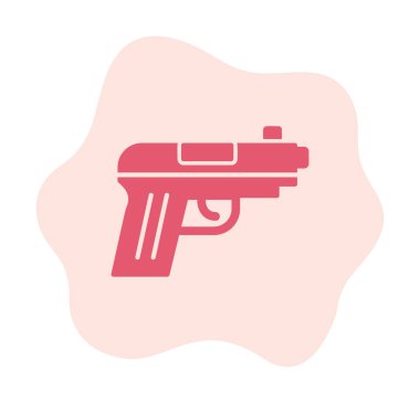 silah simgesi vektör illüstrasyonu