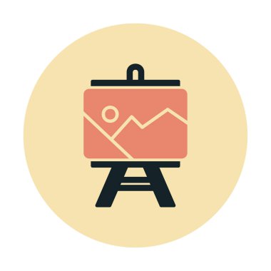 düz boyama simgesi, vektör illüstrasyon tasarımı