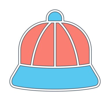 kapsül düz simgesi, vektör illüstrasyonu 