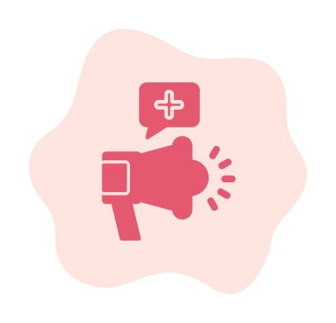 Basit Pazarlama Kampanyası simgesi, vektör illüstrasyonu