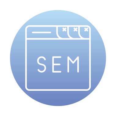 Web tarayıcı simgesi, vektör illüstrasyonu basit tasarım