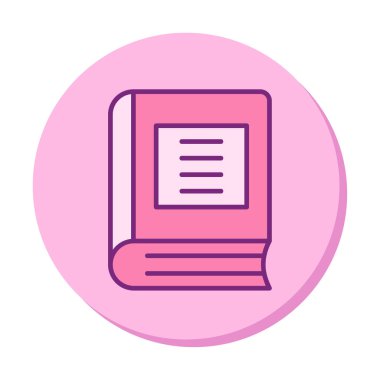 Kitap. Web simgesi basit illüstrasyon