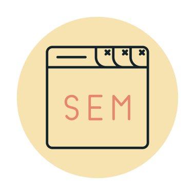 Web tarayıcı simgesi, vektör illüstrasyonu basit tasarım