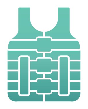Modern Life Vest simge tasarımının vektör çizimi                     