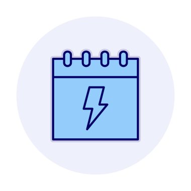 Takvim simgesi, vektör illüstrasyonu basit tasarım