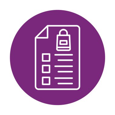 Alışveriş listesi simgesini, illüstrasyon vektör 