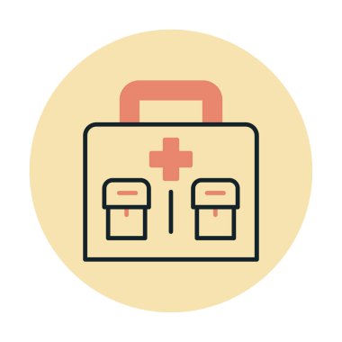 İlk yardım kiti vektör illüstrasyonu