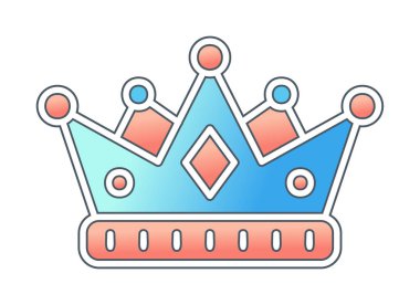 taç vektör illüstrasyon tasarımı.