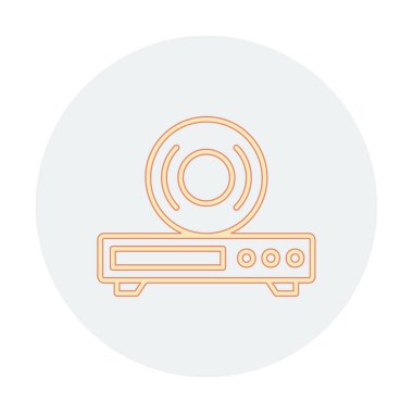 CD çalar simge vektör çizim