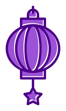 Çince fener kutsal kişilerin resmi, vektör çizim 