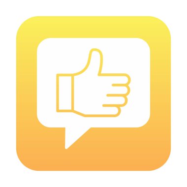 başparmak yukarı Web simgesi, vektör çizim                   