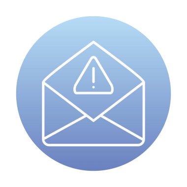 Basit çöp posta harfi simgesi, vektör illüstrasyonu