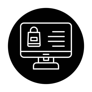 ekran simgesi, vektör illüstrasyonunu izle