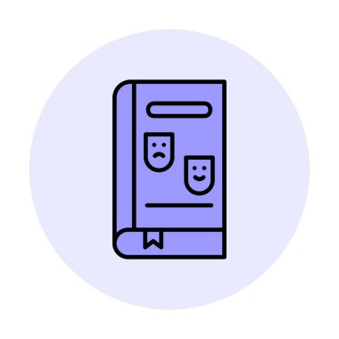 Çizgi Roman simgesi, vektör illüstrasyonu  