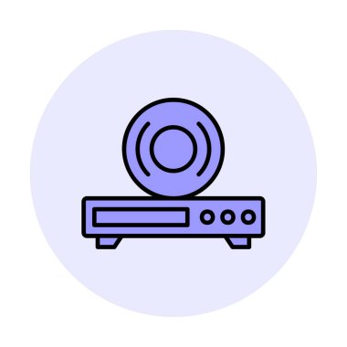 CD çalar simge vektör çizim