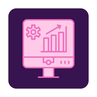 Pazar analiz simgesi vektör illüstrasyonu