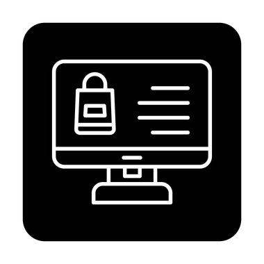 ekran simgesi, vektör illüstrasyonunu izle