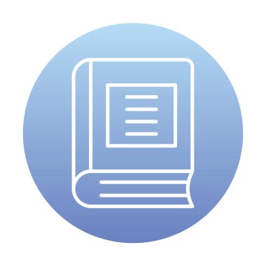 Kitap. Web simgesi basit illüstrasyon