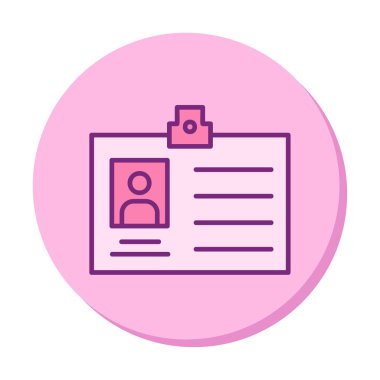 Üyelik Kartı simgesinin vektör illüstrasyonu