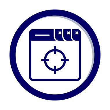 hedef simge, vektör illüstrasyonu basit tasarım