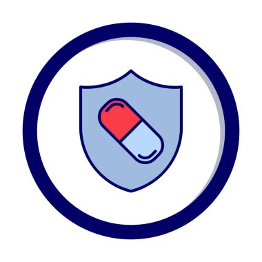 medical shield icon vector illustration 