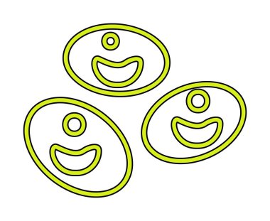 Kan hücreleri düz çizgi simgesi