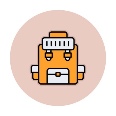 Askeri Sırt Çantası vektör çizimi