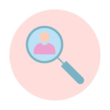 Ara. Web simgesi basit illüstrasyon