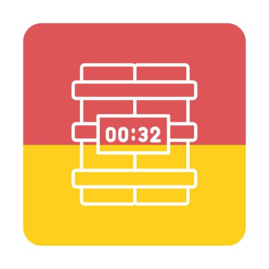 Zaman bombası ikonu vektör illüstrasyonu.