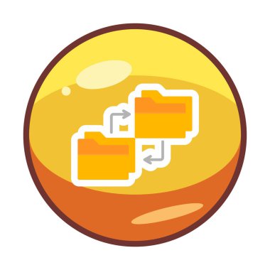 Basit Veri Kopyalama simgesi, vektör illüstrasyonu