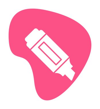 İşaretleyici. Web simgesi basit illüstrasyon                       